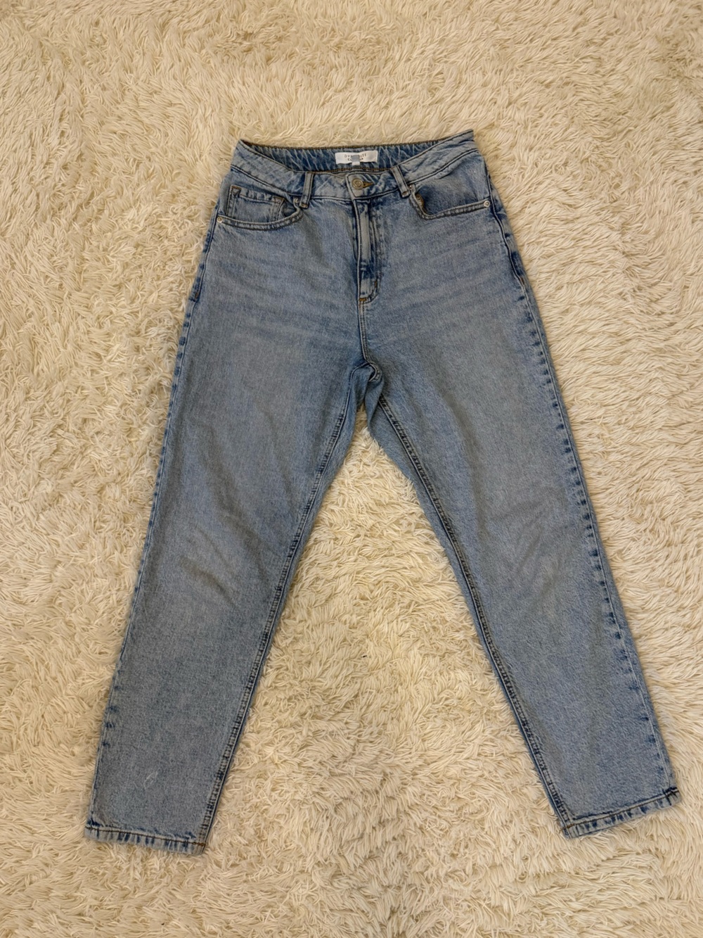 Dynamite Light Blue High-Rise Straight Jeans